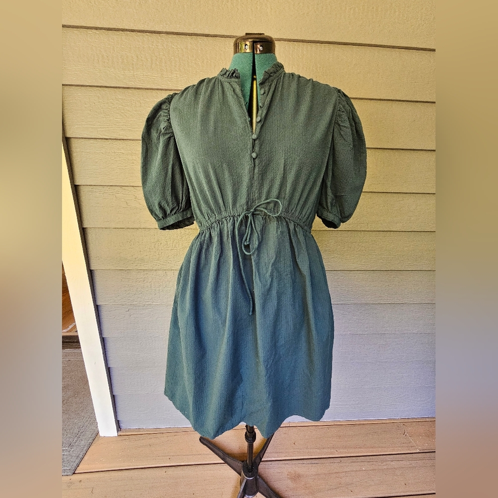 A New Day Teal Ruffle Dress